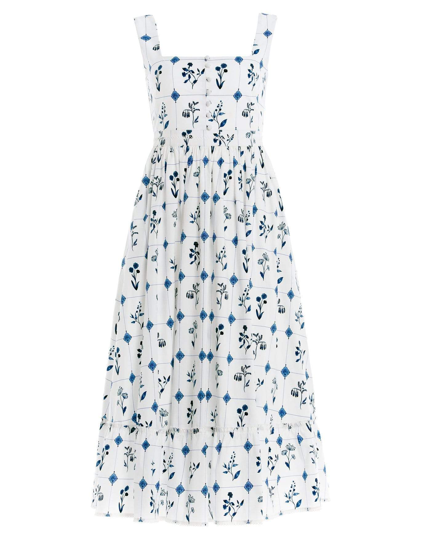 Melon Loza Hand Embroidered Midi Dress Hot On Sale
