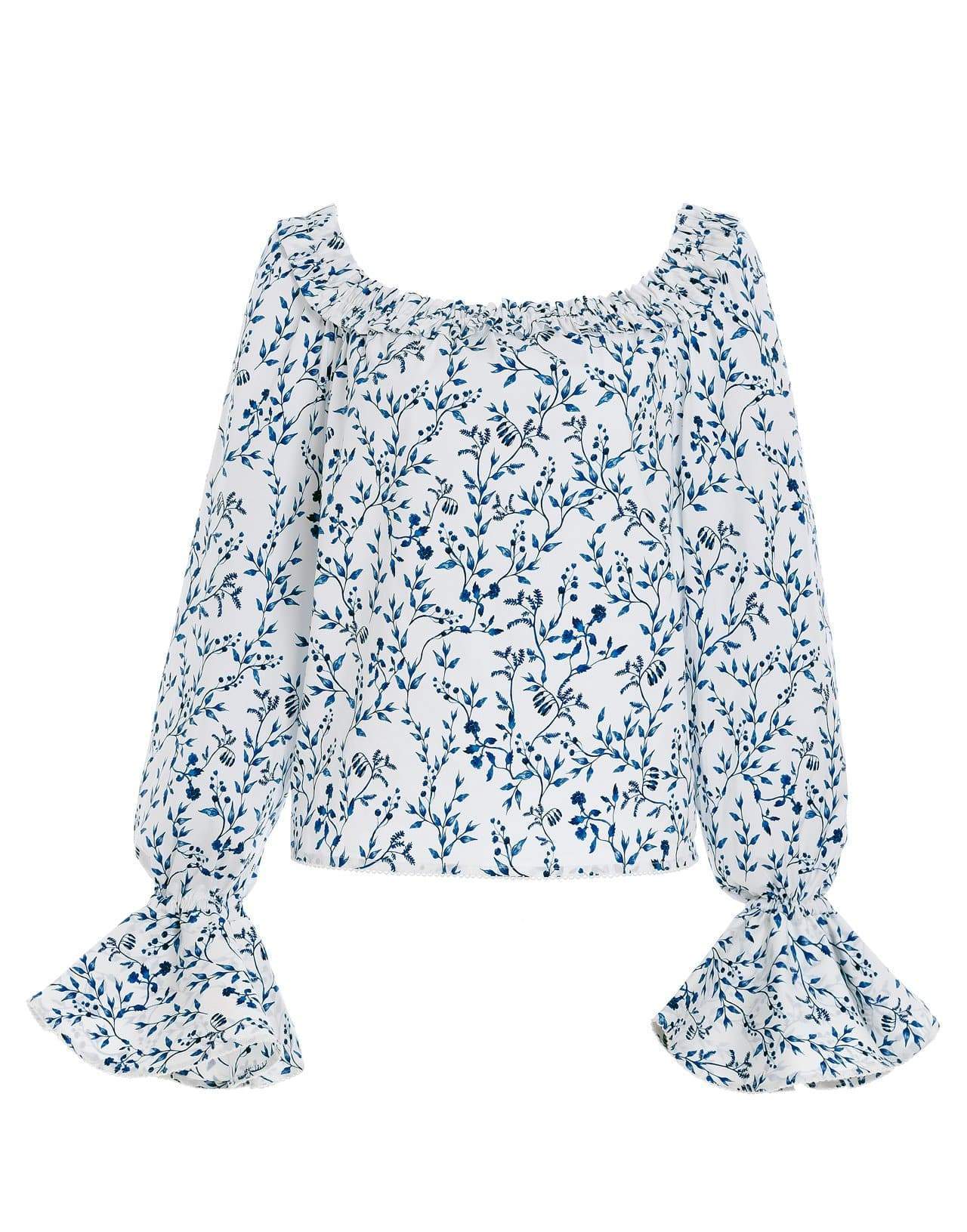Pina Off-The-Shoulder Floral Blouse On Sale
